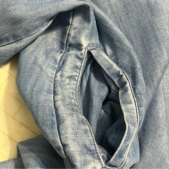 Allison Joy Blue Denim Tunic w Pockets size M - Picture 6 of 11